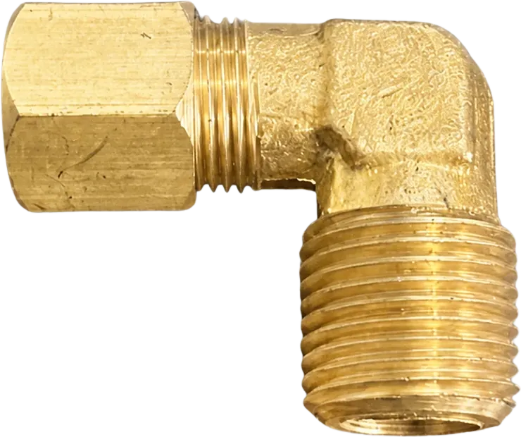Cotovelo macho de latão Planalto, código 122