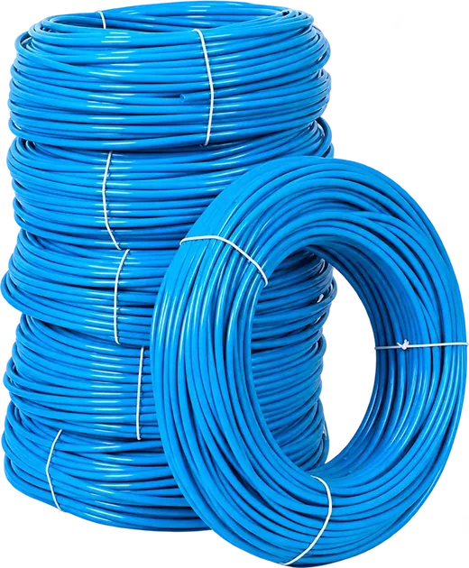 Rolos de tubo PU azul